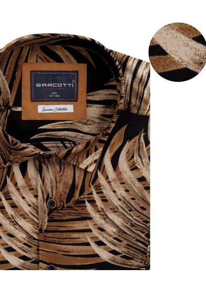 Erkek Büyük Beden 118-191 Kilo Arası Için Uygun Kısa Kollu Cepsiz Viscon Gömlek modelleri