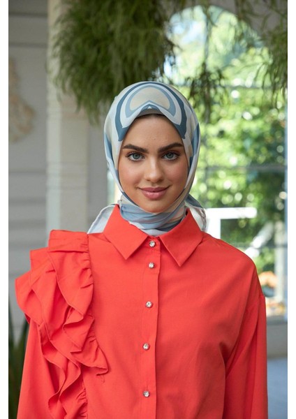 Yaz Işıltısı Koleksiyonu Soft Eşarp Krem Kot Mavi 1183-05 indirimleri