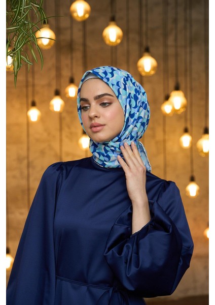 Yaz Işıltısı Koleksiyonu Soft Eşarp Baby Blue Mavi 1185-15