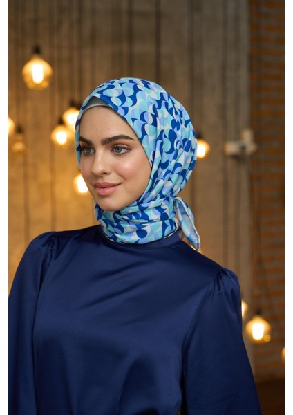 Yaz Işıltısı Koleksiyonu Soft Eşarp Baby Blue Mavi 1185-15