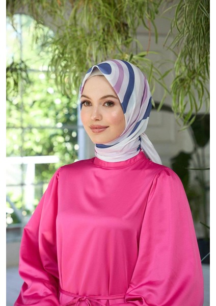 Yaz Işıltısı Koleksiyonu Soft Eşarp Mavi Pudra 1183-08