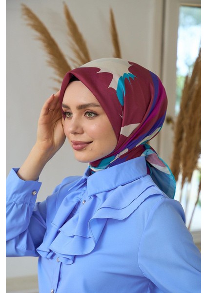 Yaz Işıltısı Koleksiyonu Soft Eşarp Nar Çiçeği Pembe 1189-09