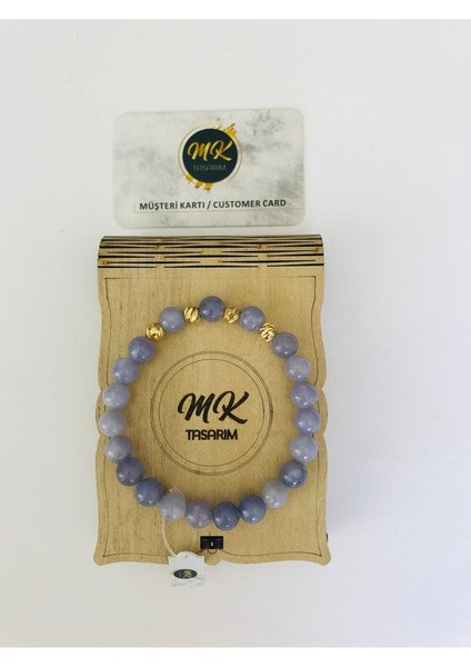 Gerçek Mor Kuvars Taşi Bileklik MKT6006