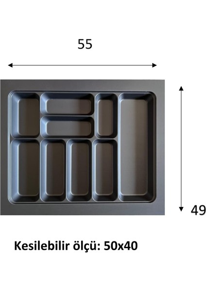 55 X 49 Cm Eco Lüks Modüler Kaşıklık