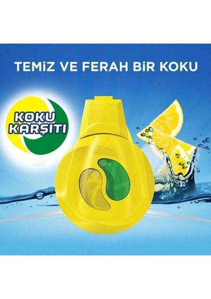 2 Adet Deo Limon Kokusu Bulaşık Makinesi Koku Giderici 60+60 120 Yıkama