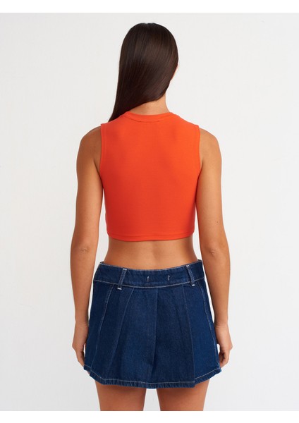 30125 Crop Top-Kırmızı