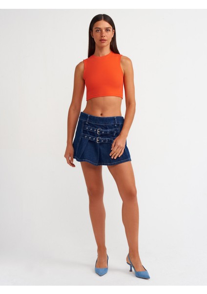 30125 Crop Top-Kırmızı modelleri