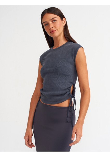 31018 Yıkama Efektli Top-Antrasit