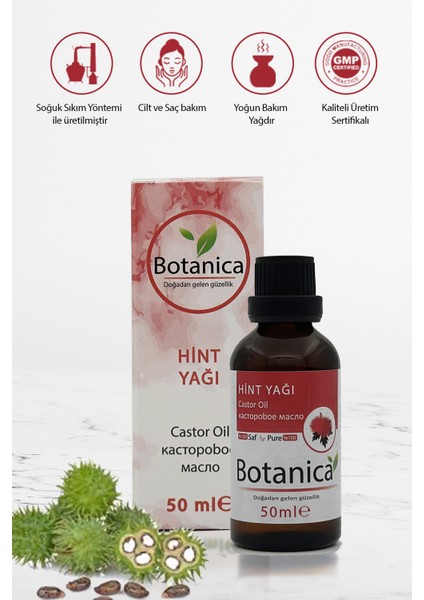 2'li Saç Bakım Seti Badem Yağı - Hint Yağı 20 ml + 50 ml Nemlendirme Besleme