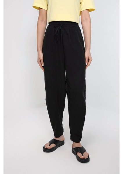 Kadın Baggy Fit Yüksek Bel Pantolon LF2031734