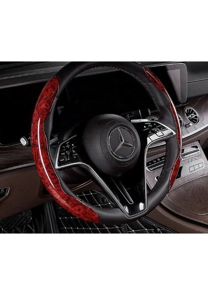 Soydoğan Ahşap Tasarımlı Direksiyon Simidi Koruma Kılıfı 2 Li modelleri