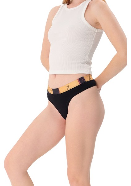 3'lü Kadın Pamuklu Tanga Külot Xpack 6 fırsatları