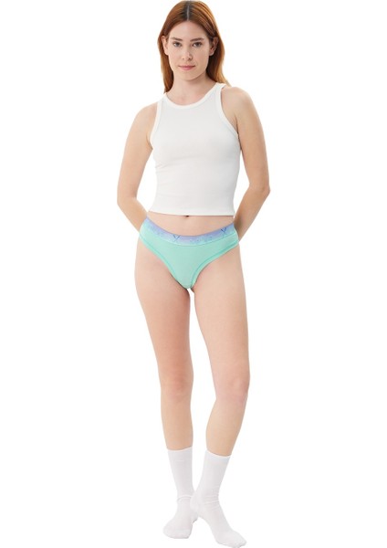 3'lü Kadın Pamuklu Tanga Külot Xpack 5