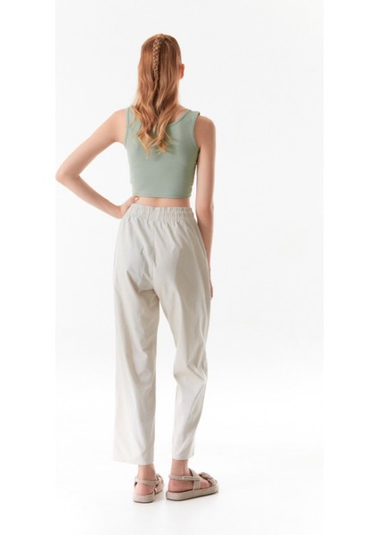Beli Lastikli Gabardin Pantolon