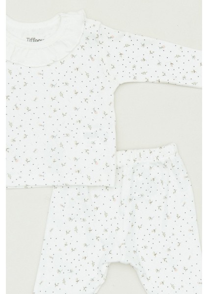 Baskılı Bebe Yaka 2 Li Kız Çocuk Takım fiyatları