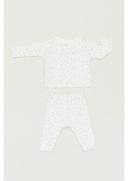 Baskılı Bebe Yaka 2 Li Kız Çocuk Takım modelleri