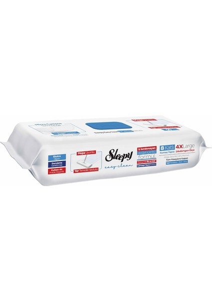 Easy Clean Çamaşır Suyu Katkılı Mopa Uyumlu Yer Temizlik Havlusu 50 Yaprak