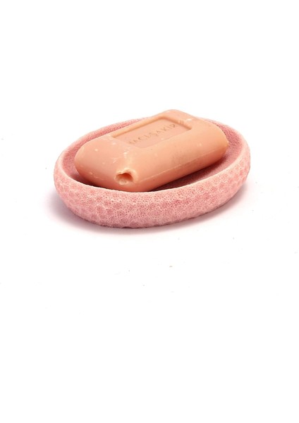 Sabunluk Pembe Petek Desenli Poliresin