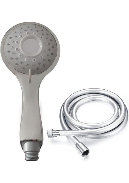 Power Shower Yüksek Basınçlı Duş Seti / Ekstra Uzun 150 cm Pvc Duş Spiral Hortumu ve 5f Masaj Başlık