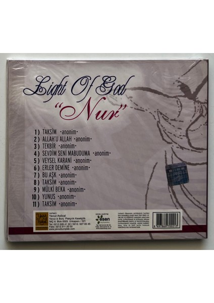 Light Of God Nur CD (Jelatininde Sıfır Orjnal Dönem Baskı Cd)