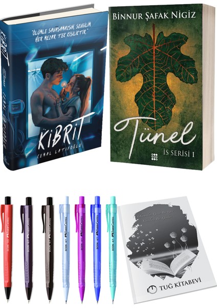Is Serisi 1 Tünel Ciltli Binnur Şafak Nigiz ve Ephesus Kibrit Ciltli Cemal Latifoğlu 2li Set
