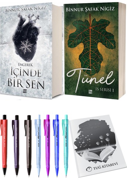 Is Serisi 1 Tünel Ciltli Binnur Şafak Nigiz ve Içinde Bir Sen 1 Engerek Ciltli Binnur Şafak Nigiz 2li Set