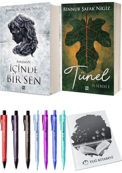 Is Serisi 1 Tünel Ciltli Binnur Şafak Nigiz ve Içinde Bir Sen 2 Asreman Ciltli Binnur Şafak Nigiz 2li Set