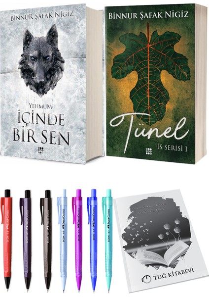 Is Serisi 1 Tünel Ciltli Binnur Şafak Nigiz ve Içinde Bir Sen 3 Yehmum Ciltli Binnur Şafak Nigiz 2li Set