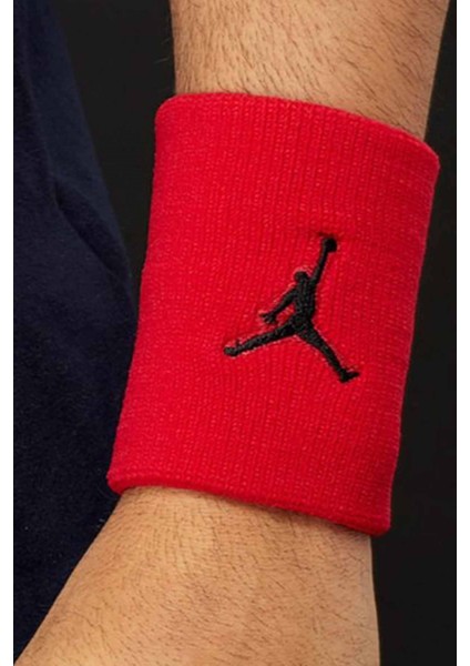 Jordan Jumpman Wristbands 2 Pk Gym Unisex El Bilekliği J.KN.01.605.OS-KIRMIZI