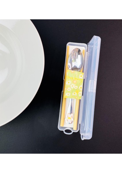 Kutulu Chopstick ve Kaşık Set