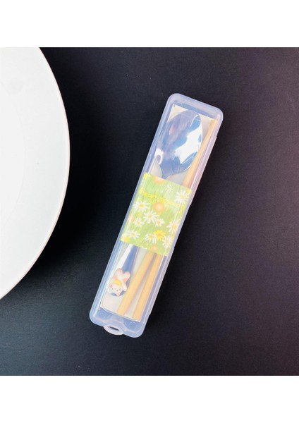 Kutulu Chopstick ve Kaşık Set