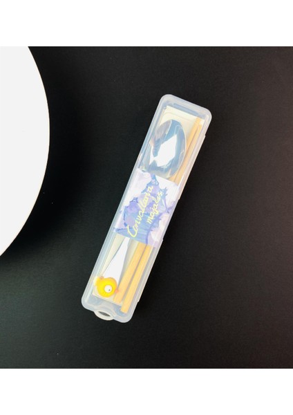 Kutulu Chopstick ve Kaşık Set