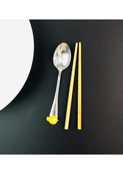 Kutulu Chopstick ve Kaşık Set