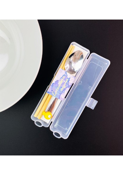 Kutulu Chopstick ve Kaşık Set