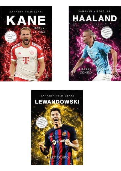 Sahanın Yıldızları: Haaland - Kane -Lewandowski 3 Kitap