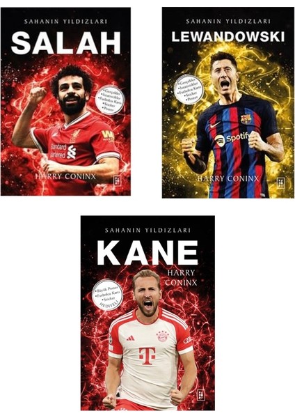 Sahanın Yıldızları Salah - Lewandowski - Kane 3 Kitap