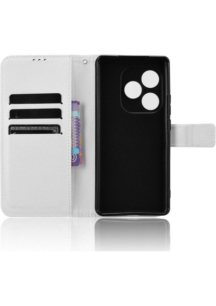 Realme Gt 6 Kickstand Kapak Kart Tutucu Manyetik Cüzdan Için Kılıf (Yurt Dışından)