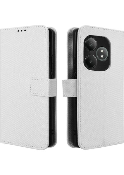 Realme Gt 6 Kickstand Kapak Kart Tutucu Manyetik Cüzdan Için Kılıf (Yurt Dışından)