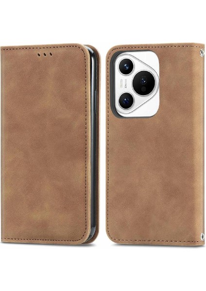 Huawei Pura 70 Için Flip Case Darbeye Kapak Basit Iş Cüzdan (Yurt Dışından)
