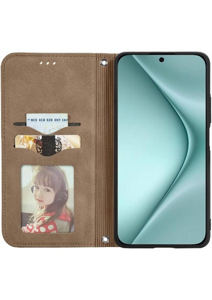 Huawei Pura 70 Için Flip Case Darbeye Kapak Basit Iş Cüzdan (Yurt Dışından)