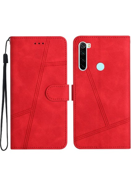 Xiaomi Redmi Not 8t Için Flip Case Cüzdan Pu Deri Tam Koruma Bilek (Yurt Dışından)