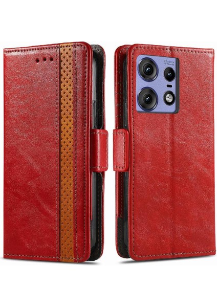 Motorola Edge 50 Pro Cüzdan Ekleme Çok Renkli Çoklu Kart Için Flip Case (Yurt Dışından)