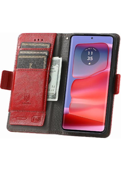 Motorola Edge 50 Pro Cüzdan Ekleme Çok Renkli Çoklu Kart Için Flip Case (Yurt Dışından)