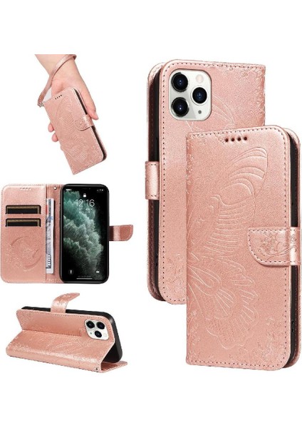 Kredi Kartı Yuvası ile IPhone 11 Pro Max Için Flip Case Ayrılabilir El Yüksek (Yurt Dışından)