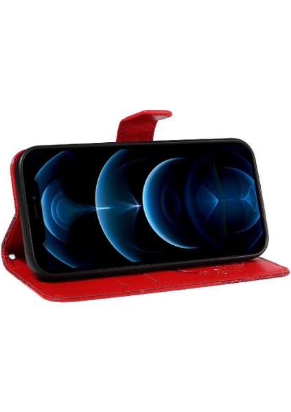 Kredi Kartı Yuvası Ayrılabilir El Kayışı ile IPhone 13 Pro Için Flip Case (Yurt Dışından)