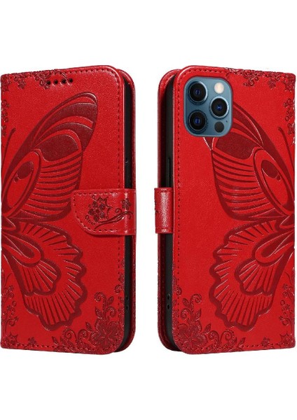 Kredi Kartı Yuvası Ayrılabilir El Kayışı ile IPhone 13 Pro Için Flip Case (Yurt Dışından)