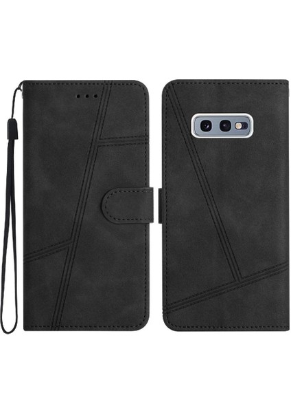 Samsung Galaxy S10E Kart Yuvaları Için Flip Case Tutucu Manyetik Flip Folio Pu (Yurt Dışından)