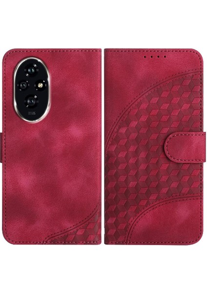 Onur Için Flip Case 200 Geometrik Desen Manyetik Kart Tutucu Flip Pu (Yurt Dışından)