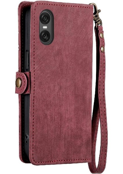Sony Xperia 10 Vı Cüzdan Için Flip Case Basit Iş Darbeye Deri (Yurt Dışından) fiyatları