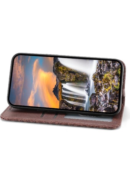 IPhone 12 Için Flip Case Pro Max Eşkenar Dörtgen Şekli El Kayışı Standı Cüzdan Kullanımı (Yurt Dışından)
